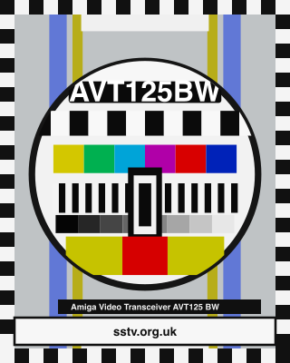 AVT125BW SSTV BBC-style colour test card
