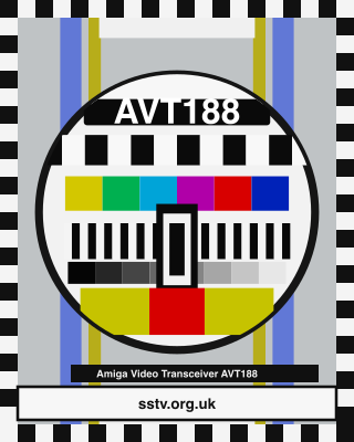 AVT188 SSTV BBC-style colour test card