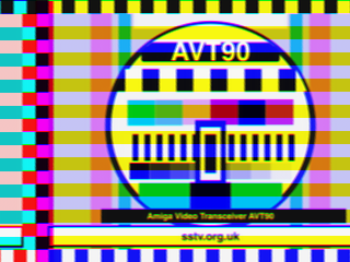 AVT90 SSTV round-trip decoded test card