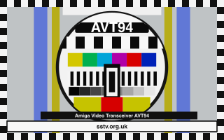 AVT94 SSTV BBC-style colour test card