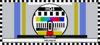 HQ4 SSTV BBC-style colour test card