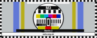 M3 SSTV round-trip decoded test card