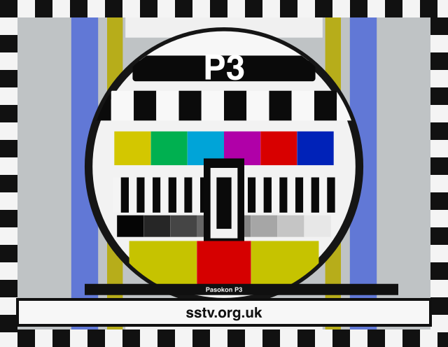 P3 SSTV BBC-style colour test card