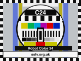 C24 SSTV BBC-style colour test card