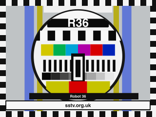 R36 SSTV BBC-style colour test card