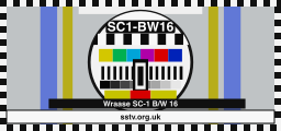 SC1-BW16 SSTV BBC-style colour test card