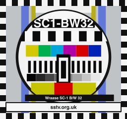 SC1-BW32 SSTV BBC-style colour test card