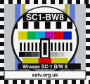 SC1-BW8 SSTV BBC-style colour test card